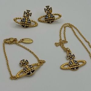 Vivienne Westwood  bundle of 3 pieces necklaces, bracelets & earrings